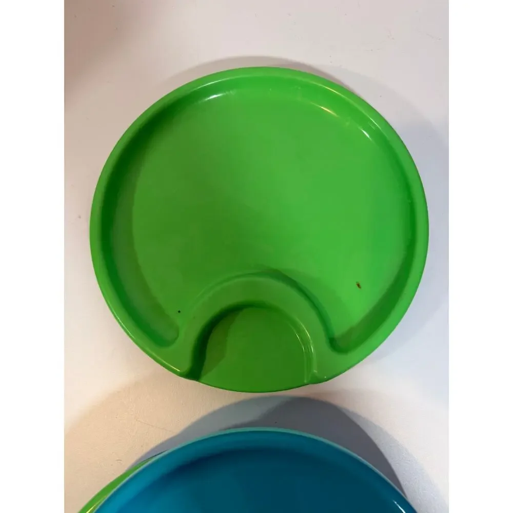 Pampered Chef Party Outdoor Picnic Plastic Plates Set of 6 -p;#2823 Retired